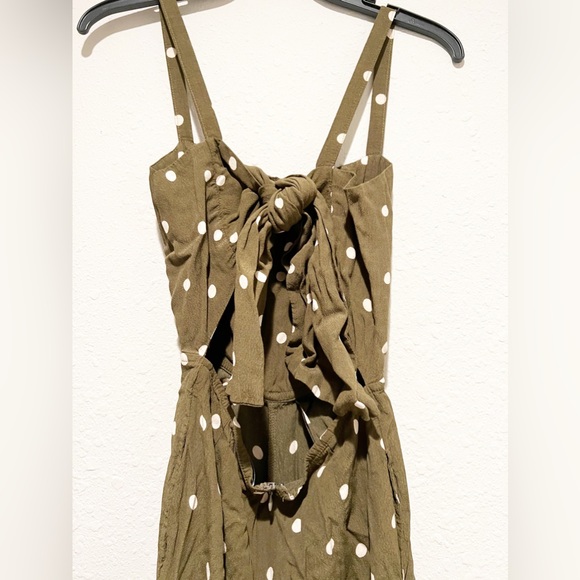 Faithful the Brand Playa Tie Back Jumpsuit Ronja Polka Dot Print Size 4 - Picture 10 of 14